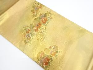 金彩流水・笠松・花模様袋帯